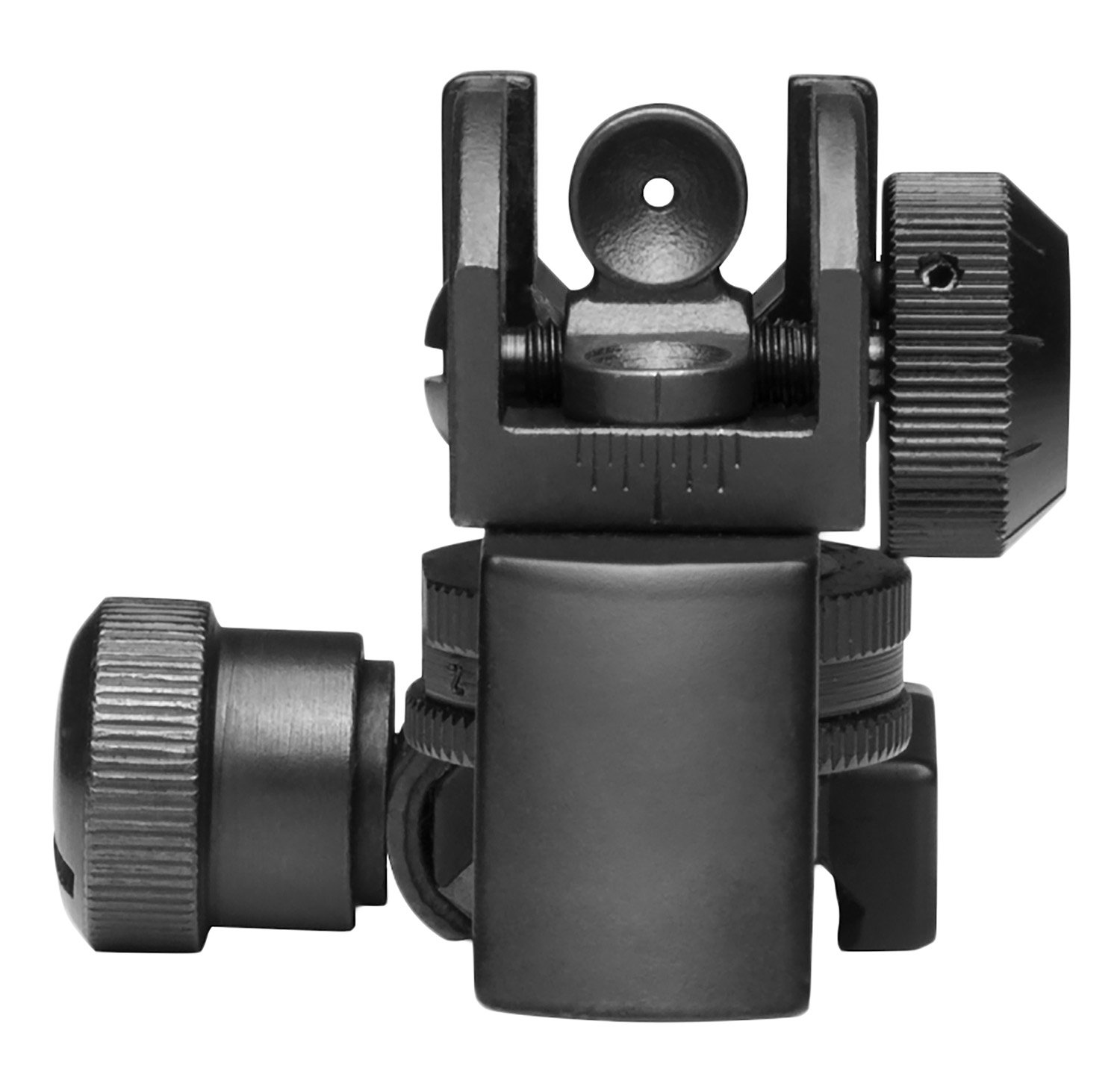 NcStar MARDRS AR-15 Rear A2 Backup Iron Sight Black Dual Aperture - NcSTAR