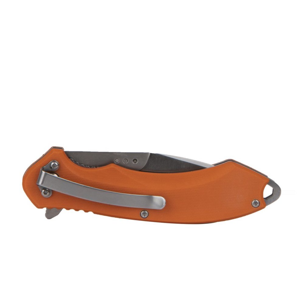 ABKT Elite AB1032H Switch Folder Knife, 4.25" Blades, Orange Handle - Rock Ridge Outdoors