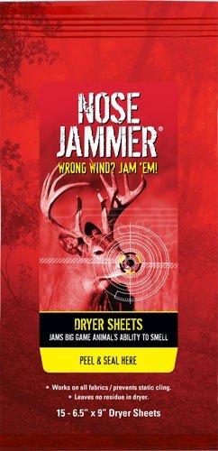 Nose Jammer Dryer Sheets 15 Pack Scented Prevents Static Cling - Nose Jammer