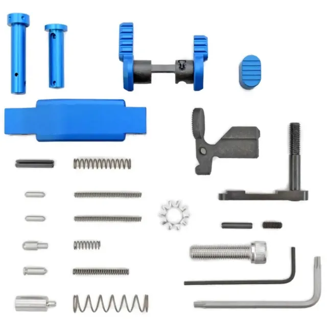 Armaspec SUPERLIGHT LOWER PARTS KIT 223/556 SS BLU... - Armaspec for sale at Smoke Wagon Firearms