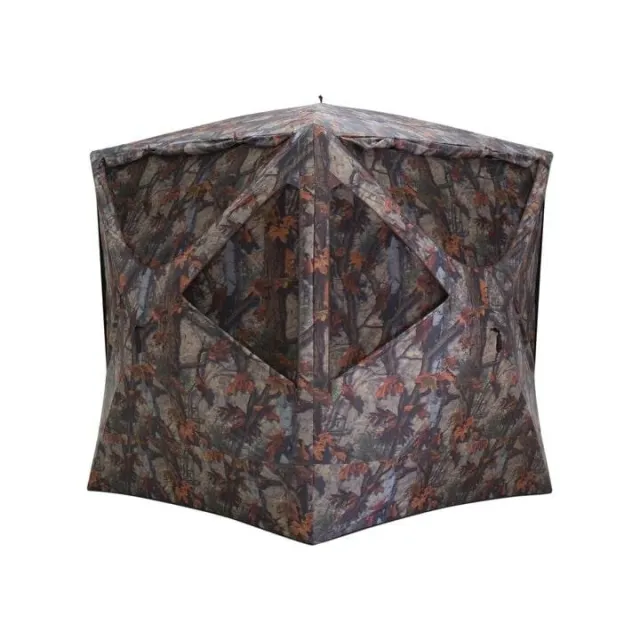 Barronett Prowler 350 Bloodtrail Woodland Camo Blind | 3 Person | 150D Polyester | Broadhead Compatible | PR350BT - Ardisam (River's Edge/ Barronett Blinds)