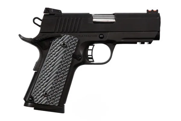 Rock Island TAC Ultra CS 45 ACP 7-Round Pistol, 3.5" Rifled Barrel, Adjustable Sights, G10 Grips, Parkerized Finish, 51470