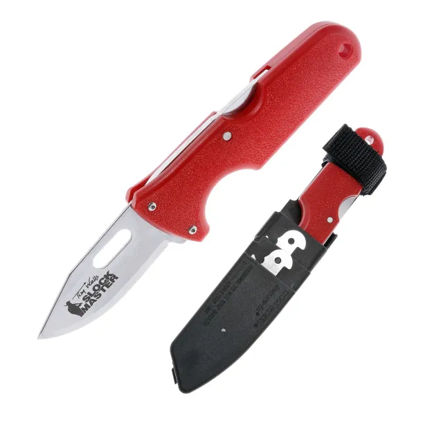 Cold Steel Click N Cut Slock Master Red Compact Folding Cutter - Cold Steel