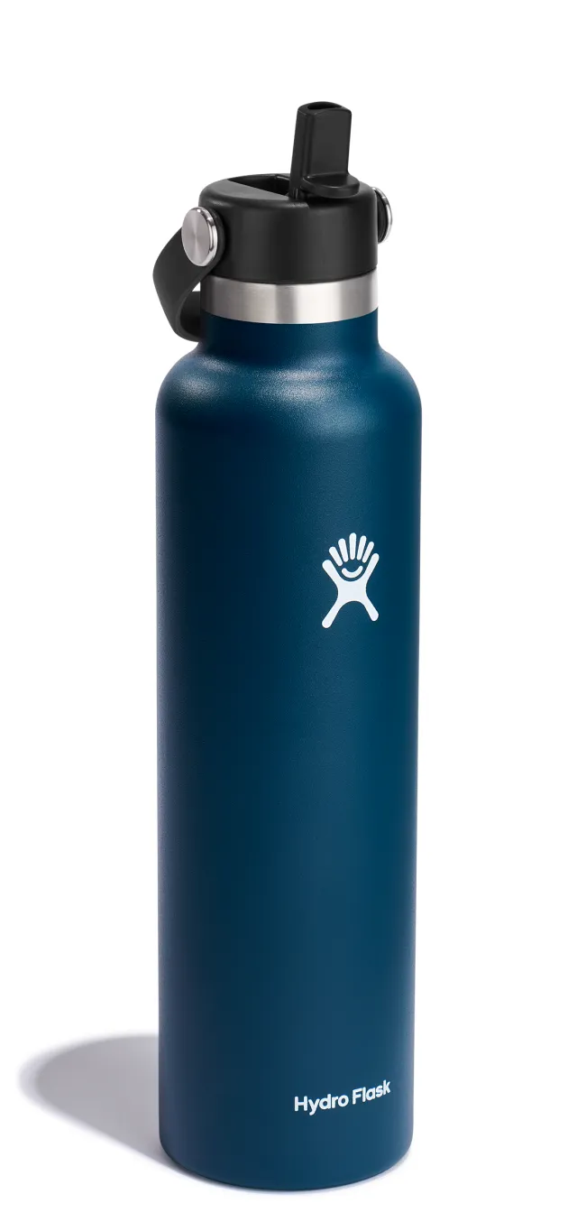 Hydro Flask Standard Mouth 24oz Insulated Water Bottle Flex Straw