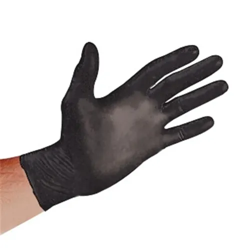 Sirchie Black Powder-Free Nitrile Disposable Gloves XL Black