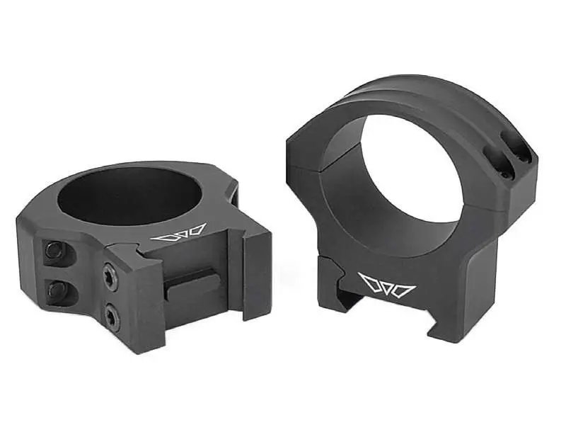Warne Hyperlite Rings 1 In High Black Cerakote Lightweight Alloy - Warne - 1"