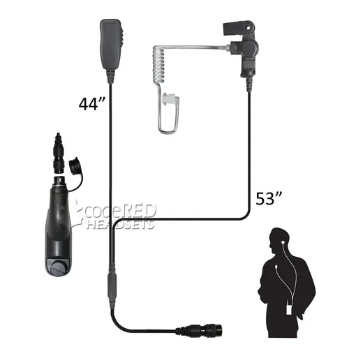 Code Red Headsets Investigator Two-Wire Microphone Covert