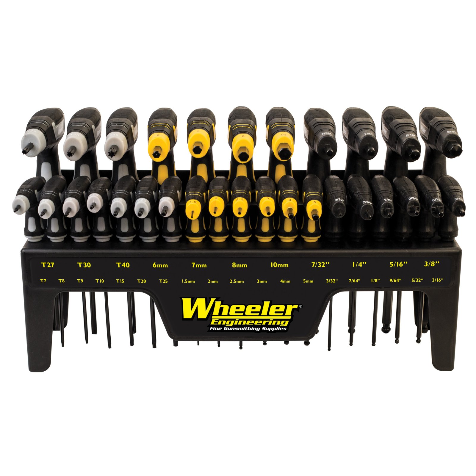 Wheeler 30-Piece P-Handle Driver Set SAE/Metric Hex Torx 1081957 - Wheeler