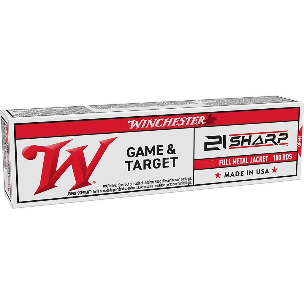 Winchester USA21 Ammo 42gr FMJ 100/Box 1330fps 165ft-lbs - Winchester - 21 Sharp