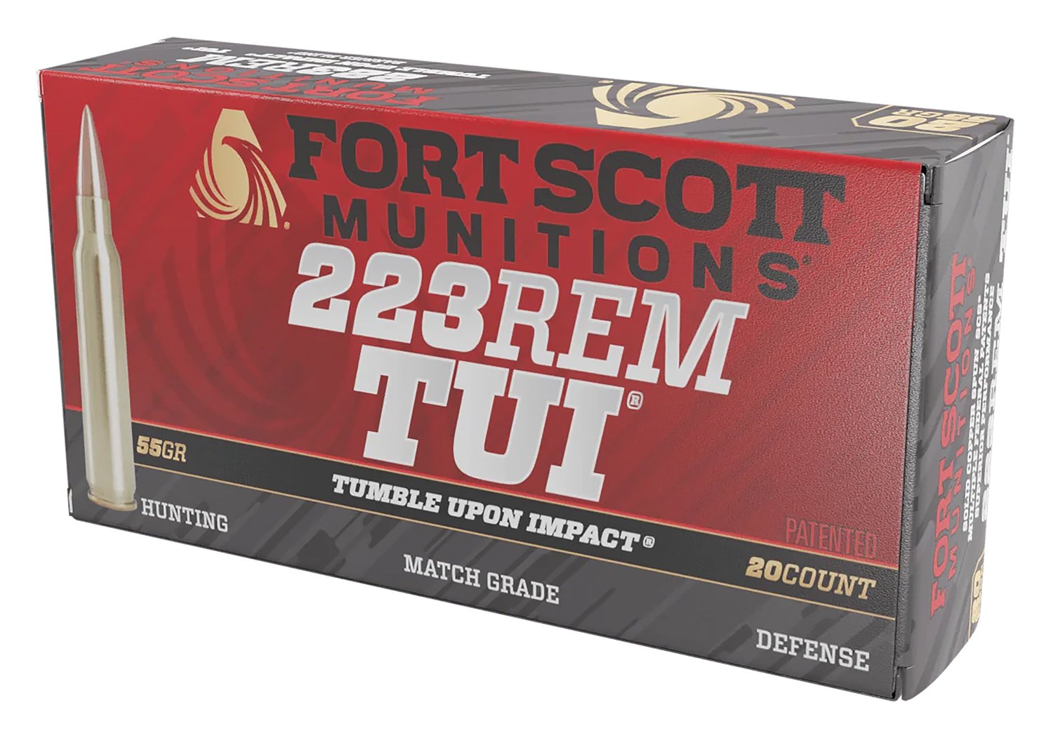 Buy Fort Scott Munitions TUI 223 Rem 55gr Solid Copper 20 Rounds online
