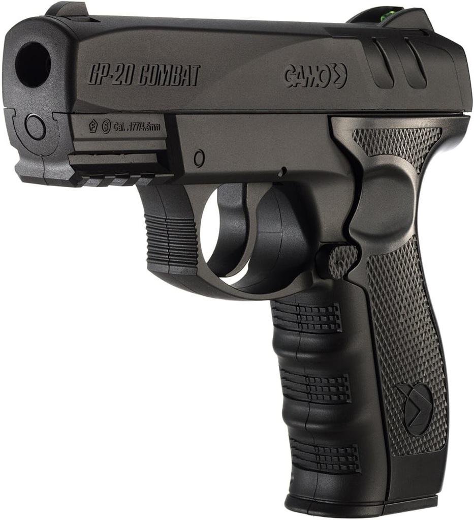 Buy Gamo GP-20Combat .177 BB Pistol Clampack 400 Feet Per Sec 6.5" Bk 20Rd online