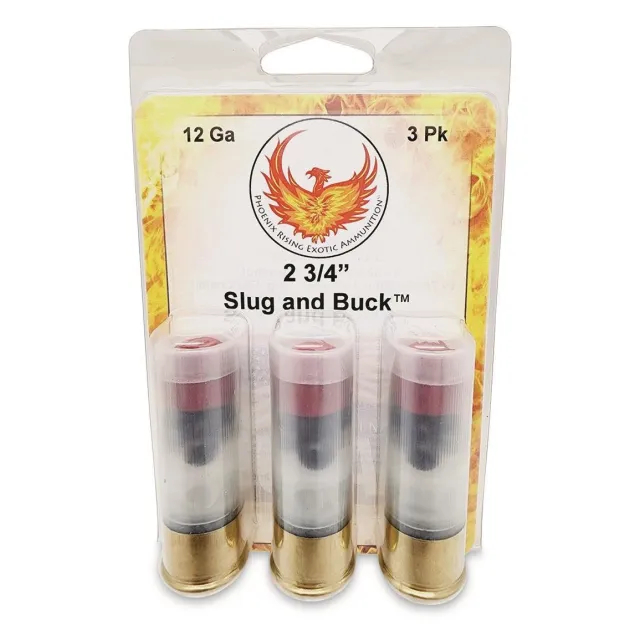 Personal Security Products PR-SLUG and BUCK 12 Gauge 2.75" 3-Rounds - Personal Security Products