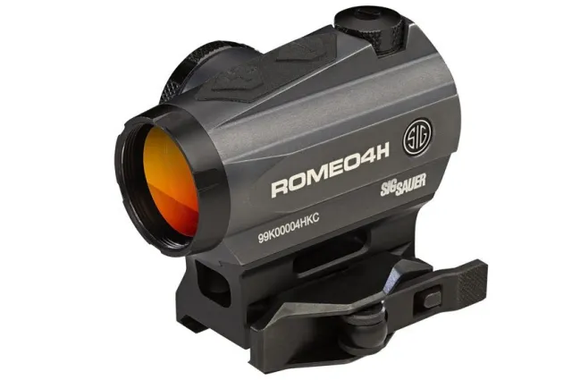 Sig Sauer SOR43013 Romeo4H 1x20mm Red Dot Sight, .5 MOA, Graphite - Sig Sauer for sale at Bang-Bang Tactical