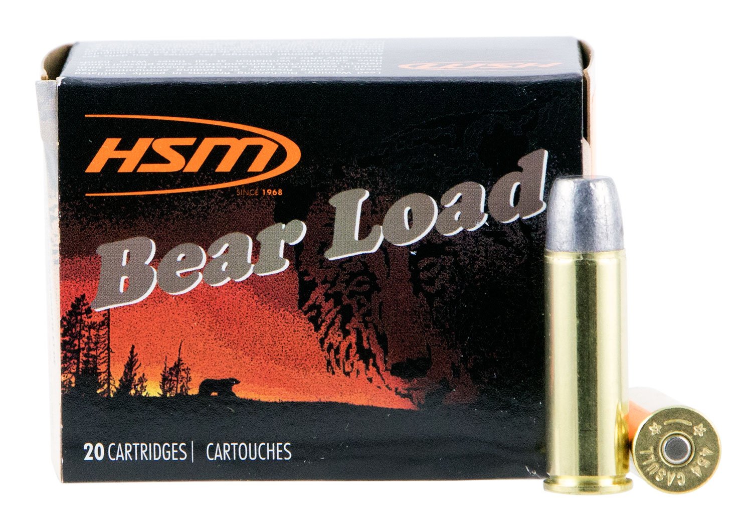 Buy HSM Ammunition 454C4N20 .454 Casull 325gr WFN 20rd Box Pack online