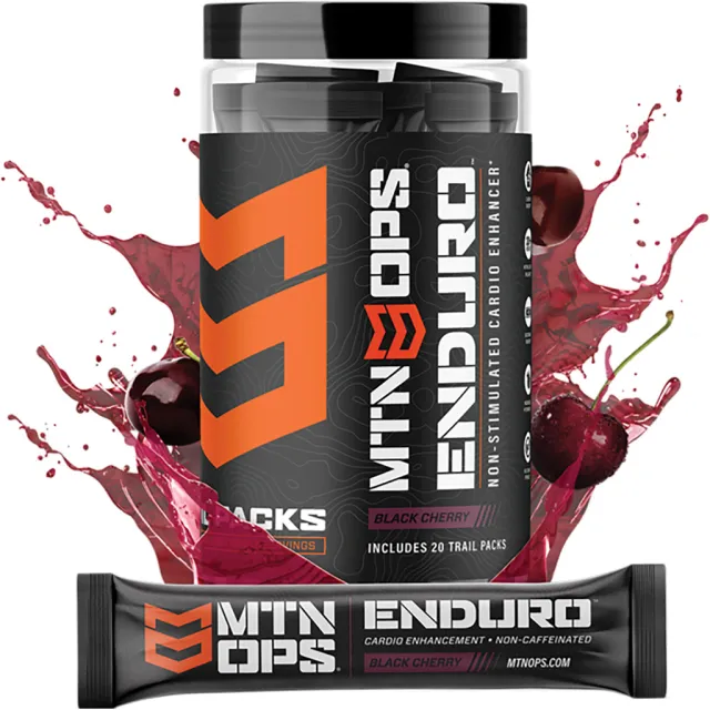 MTN OPS 1102580320 Enduro Cardio Enhancement Black Cherry 20 Pack