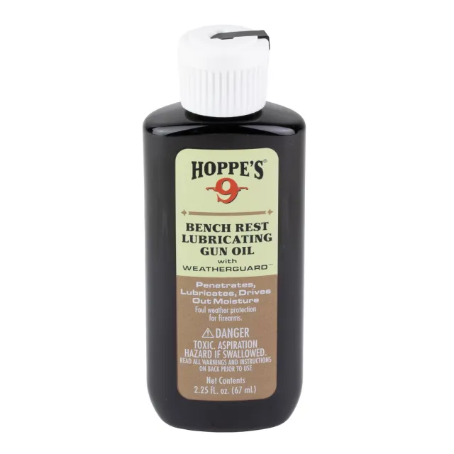 Hoppe's BR1003 Bench Rest Lubricating Oil 2.25 Oz Squeeze Bottle 10 Per Pack - Hoppe's - 2.50 OZ
