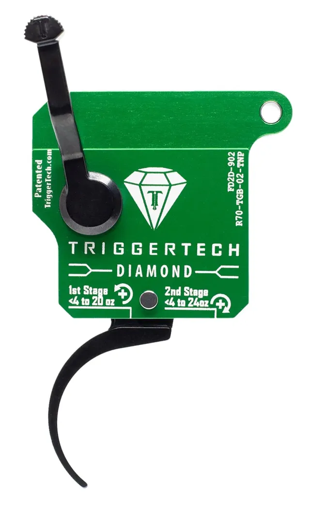 TriggerTech R70TGB02TNP Diamond Two-Stage Trigger 0.50-2.80 lbs Green - TRIGGERTECH