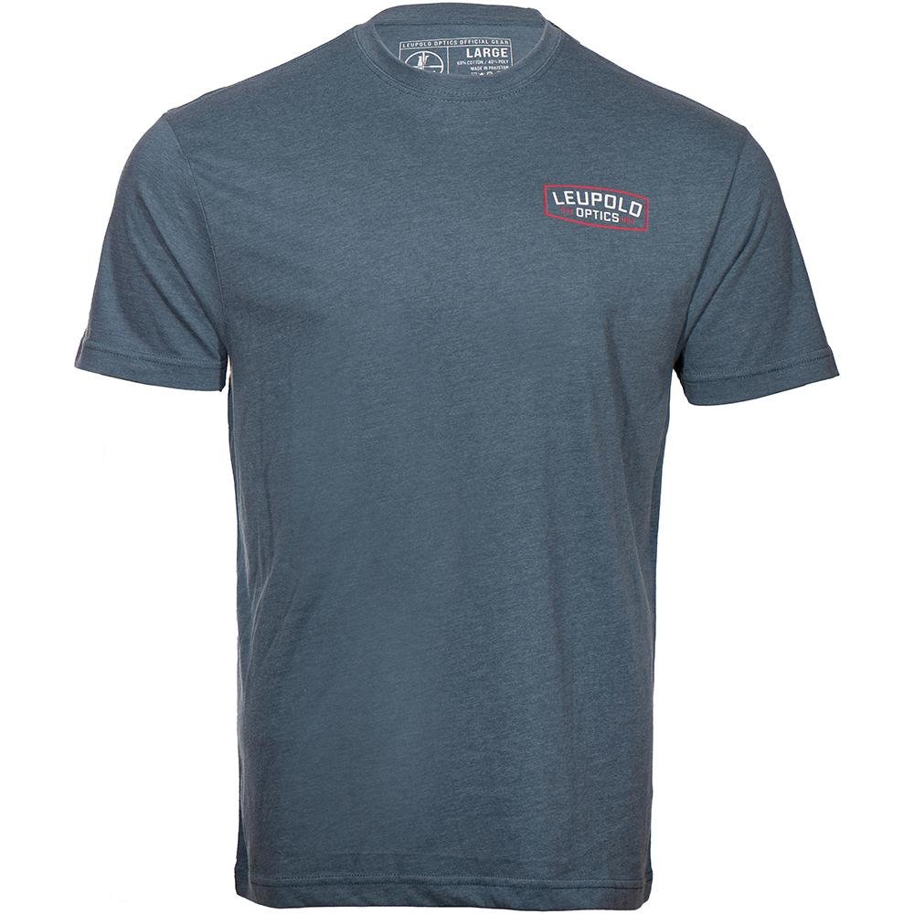 Leupold Badge Short Sleeve Shirt Indigo 2XL - Leupold & Stevens
