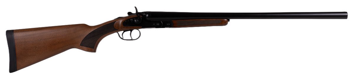 Derya EX1400 SxS Shotgun 12GA 24in Walnut Stock Black Chrome - Derya - 12 Gauge