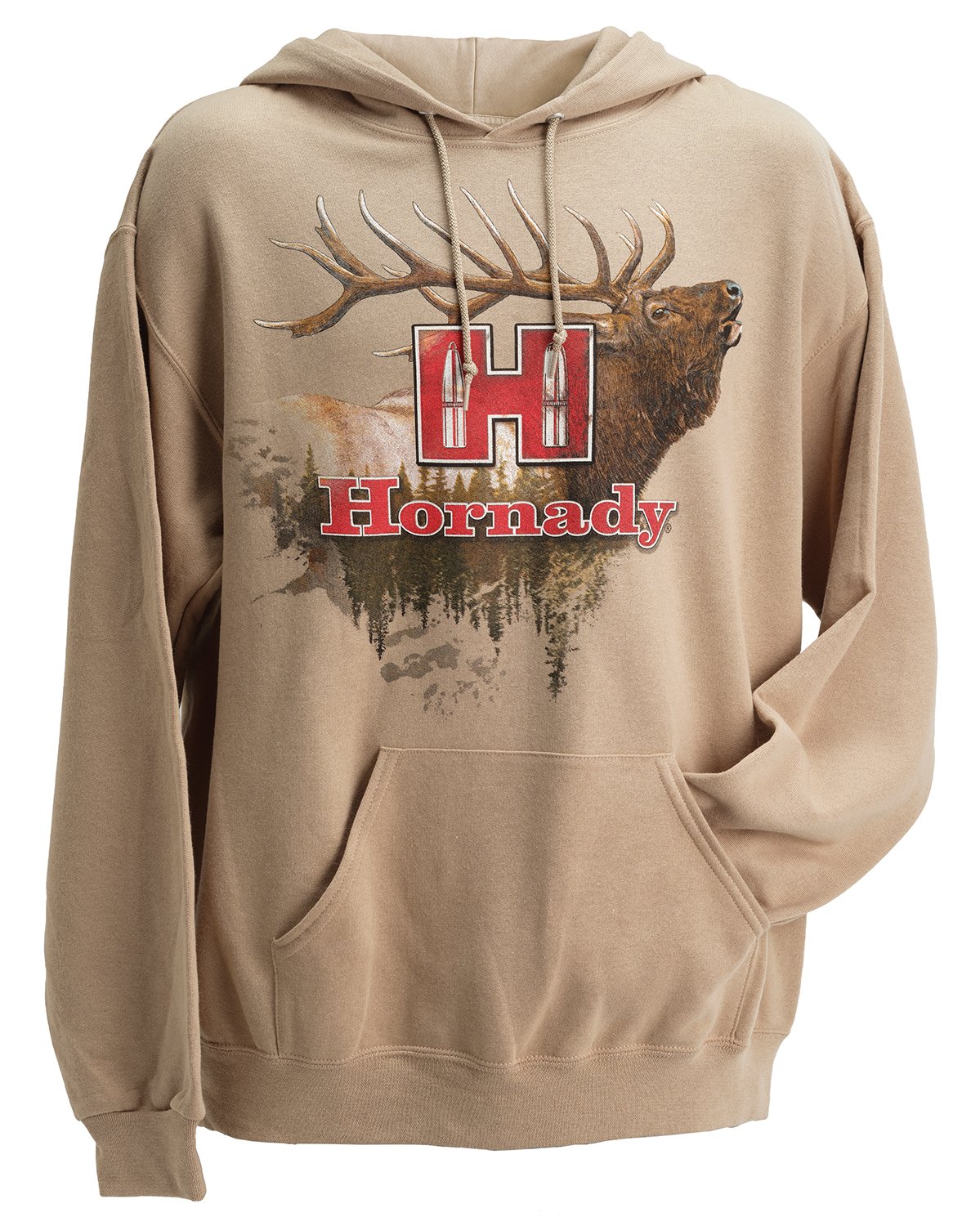 Hornady 99612XXL Elk 2XL Tan/Khaki Hoodie - Hornady