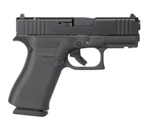 Glock 43X 9mm Luger 15-Round Front Rail Front Serrations Black