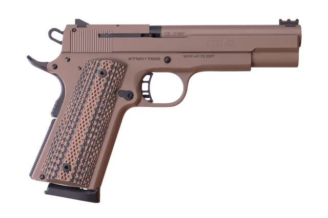 Rock Island Armory 56786 M1911-A1 XT22 22 Magnum 5" FDE Pistol 14+1