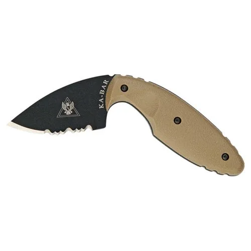 KABAR Original TDI Fixed Blade Knife 2.31" Hard Plastic Sheath AUS 8A/Black - Ka-Bar for sale at Smoke Wagon Firearms