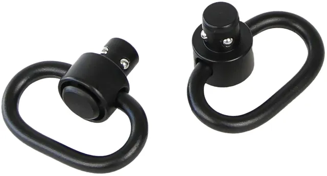 Buy Bulldog BD884 Deluxe Push Button Swivel 1.25" Black Steel online