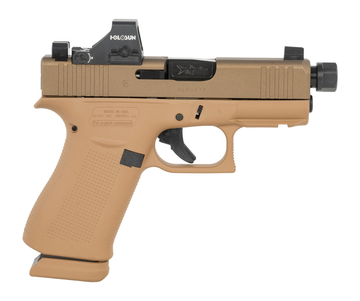 Glock UX4350204NR15ORNINO2 G43X 9mm Luger 15+1 3.41" Steel Serrated Slide Ambidextrous - Glock - 9mm Luger