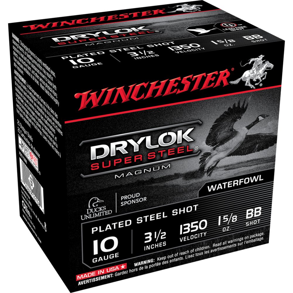Winchester Ammo XSC10BB DryLock Super Magnum 10 Gauge 3.50" 1 5/8 oz BB Shot 25 Per Box/ 10 Cs - Winchester - 10 GA