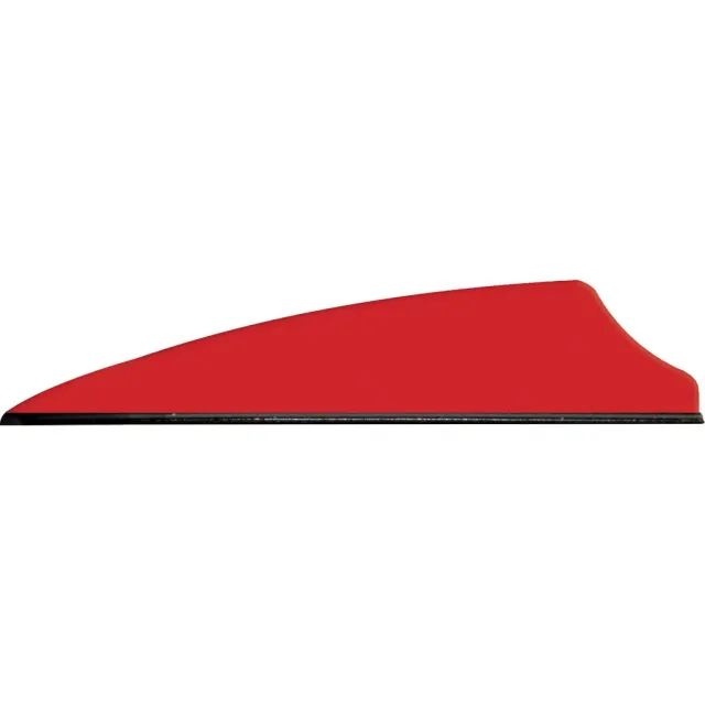 Q2i Q06047 Fusion X-II Vanes Flo Red 2.5" 100pk Lightweight Aero Design - Q2i