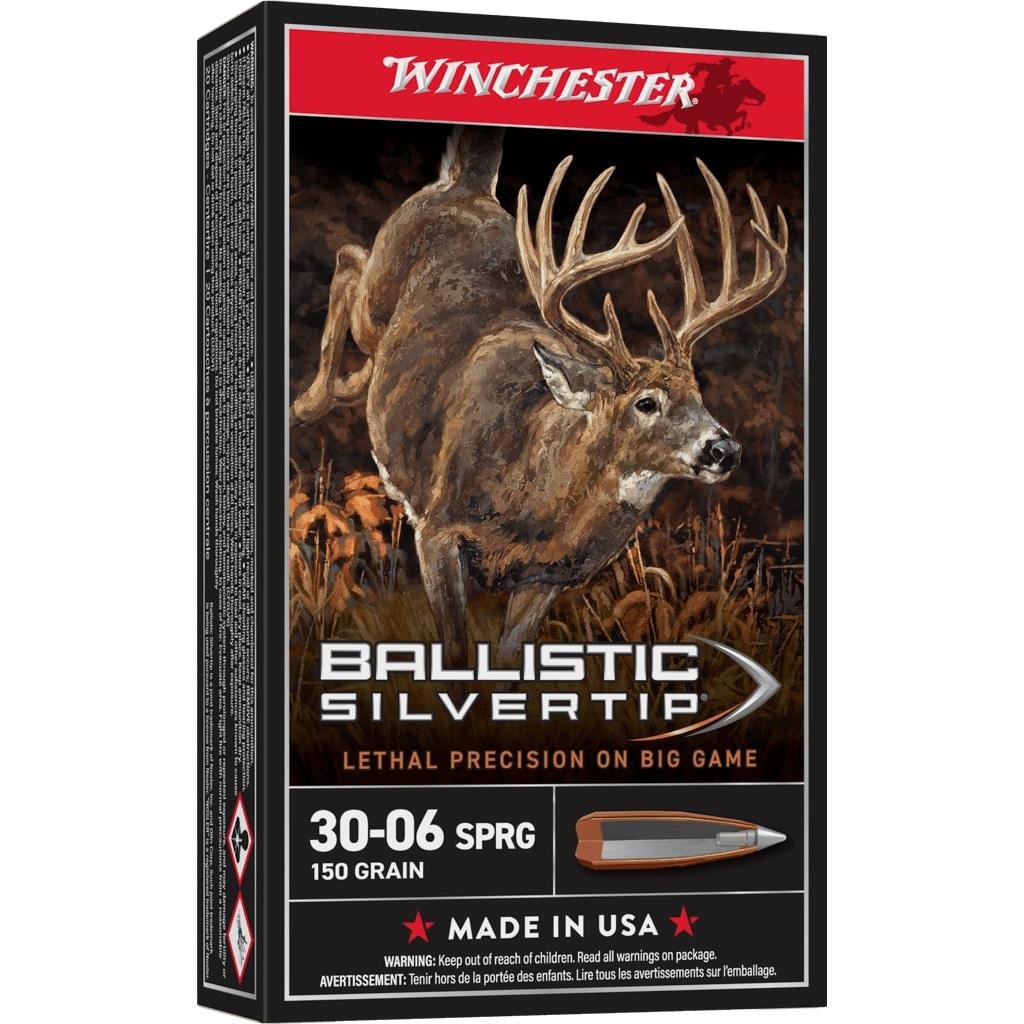 Winchester Ammo SBST3006 Ballistic Silvertip 30-06 Springfield 150 gr Polymer Tip 20 Per Box/ 10 Cs - Winchester - 30-06 Springfield