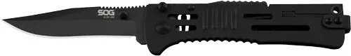 SOG SlimJim SJ32-CP 3.18 In AUS8 SS Folding Knife Black Handle - SOG