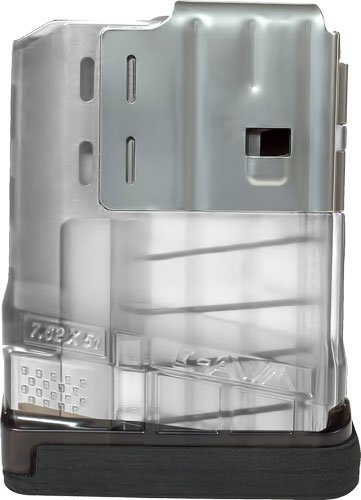 Lancer L7AWM L705CLR 7.62x51 5-Round Translucent Magazine - Lancer Systems - 7.62x51