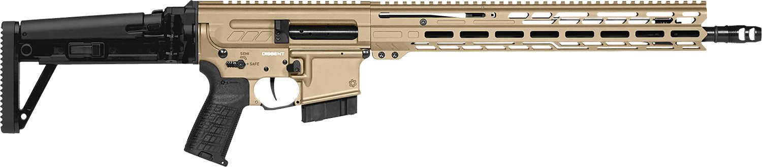 CMMG 28A490FCT Dissent MK4 22 ARC 16.1" Coyote Tan M-LOK Rifle - CMMG - 22 ARC