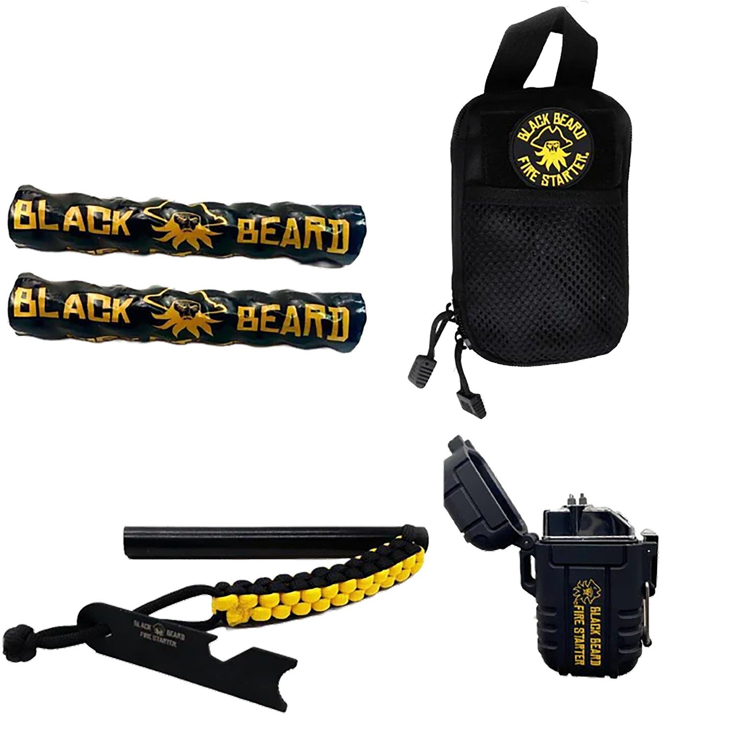 Blackbeard Fire Starters SKB Ultimate Kit with Ferro Rod - BLACKBEARD
