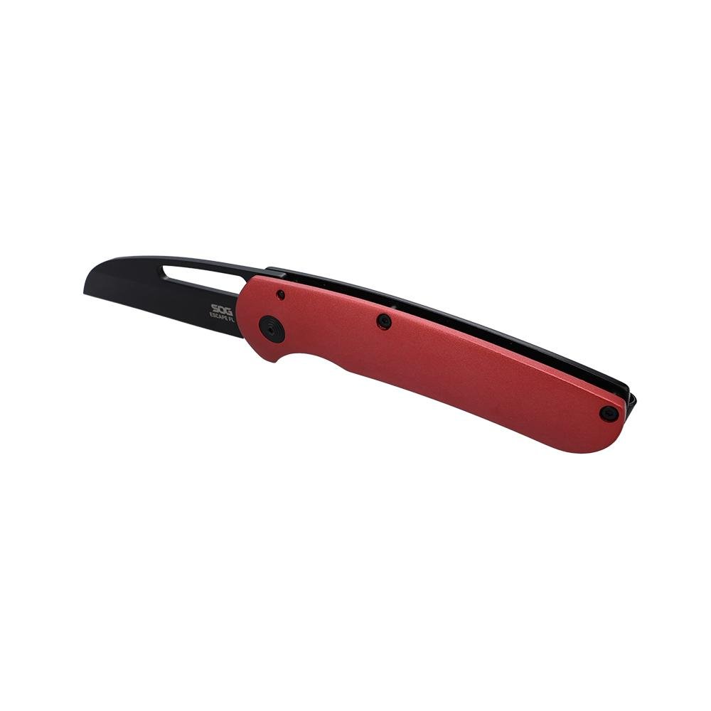 SOG Knives Escape FL Folding Knife 3 Sheepsfoot Blade Red Black - SOG