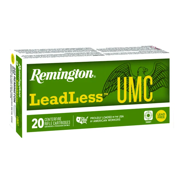 Remington R23809 UMC Leadless 9mm 100gr Ammo, 50/Box, 10/Case