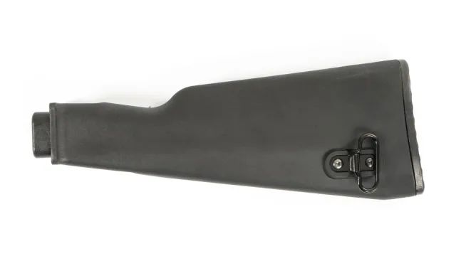 Arsenal AK47 Black Polymer Buttstock with Cleaning Kit Compartment for Milled Receivers - Arsenal