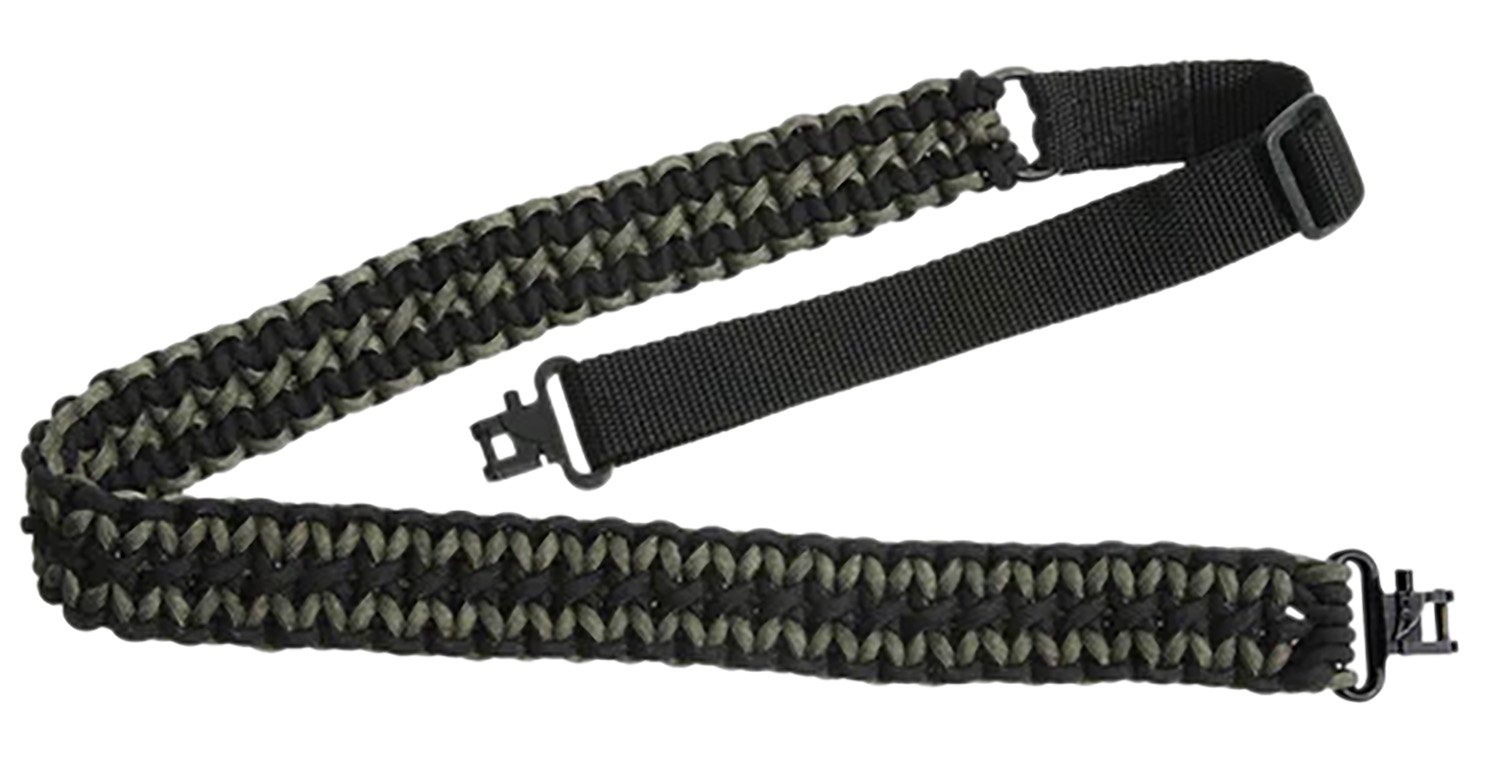 Outdoor Connection Pcs80569 Sling 1in x 43in Black Green Nylon Paracord - OUT - 1"