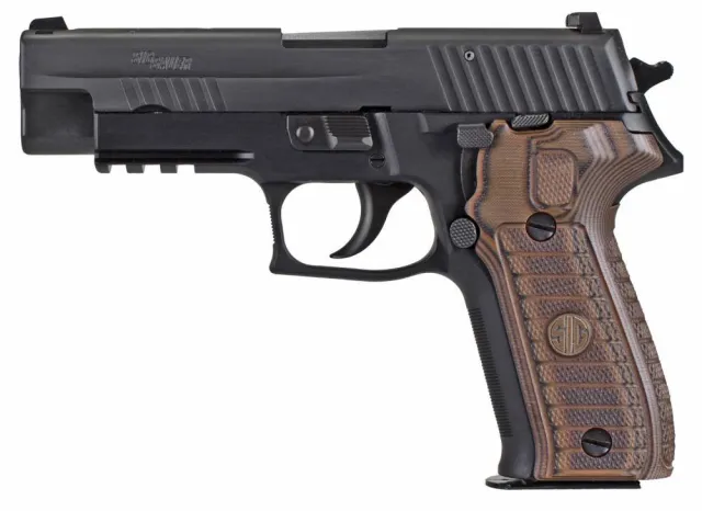 Sig Sauer E26R9SEL P226 Select 9mm Luger Single/Double 4.40" 15+1 Brown G10 Grip NS Black Nitron Stainless Steel Slide