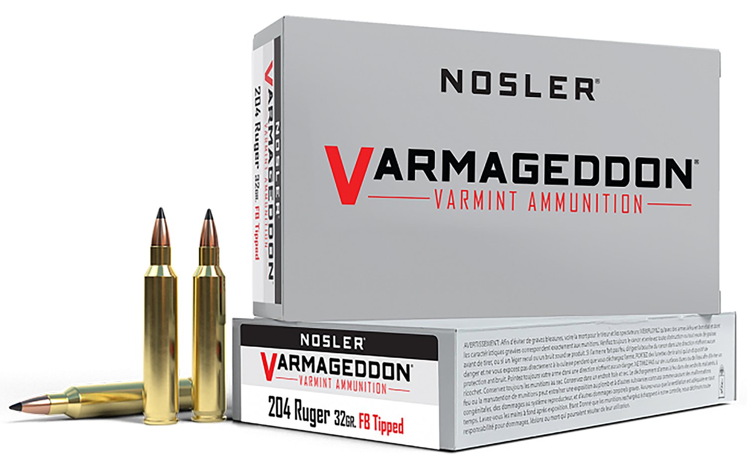 Buy Nosler Varmageddon 204 Ruger 32 Grain Flat Base Tipped 20 Rounds online