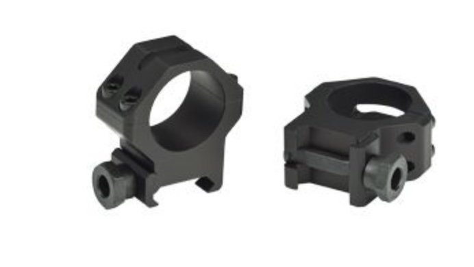 Weaver 99511 Tactical 4-Hole Picatinny Ring Matte Black 1" Medium - Weaver