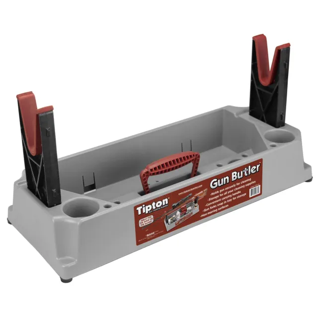 Tipton 100333 Gun Butler Rifle-Shotgun Gray-Red Plastic - Tipton