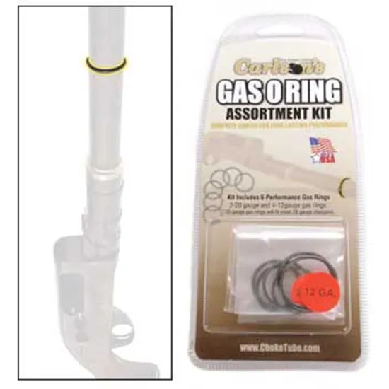 Carlson's O-Ring Assortment 20 Gauge Graphite Coated 12 Pack