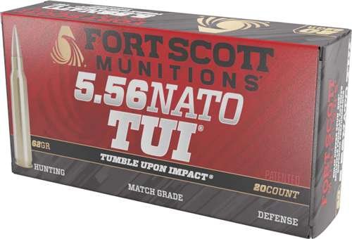 Buy Fort Scott Munitions 556062SBV1 5.56x45mm 62gr Brass 20rd online