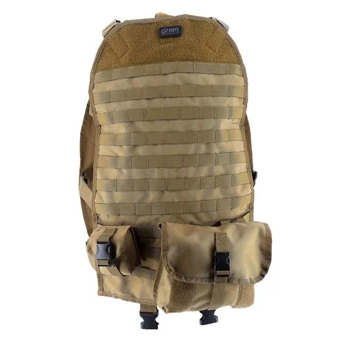 DDT Inc Convoy Molle Seat Back Cover Tan 1000D Polyester 2 Pouches