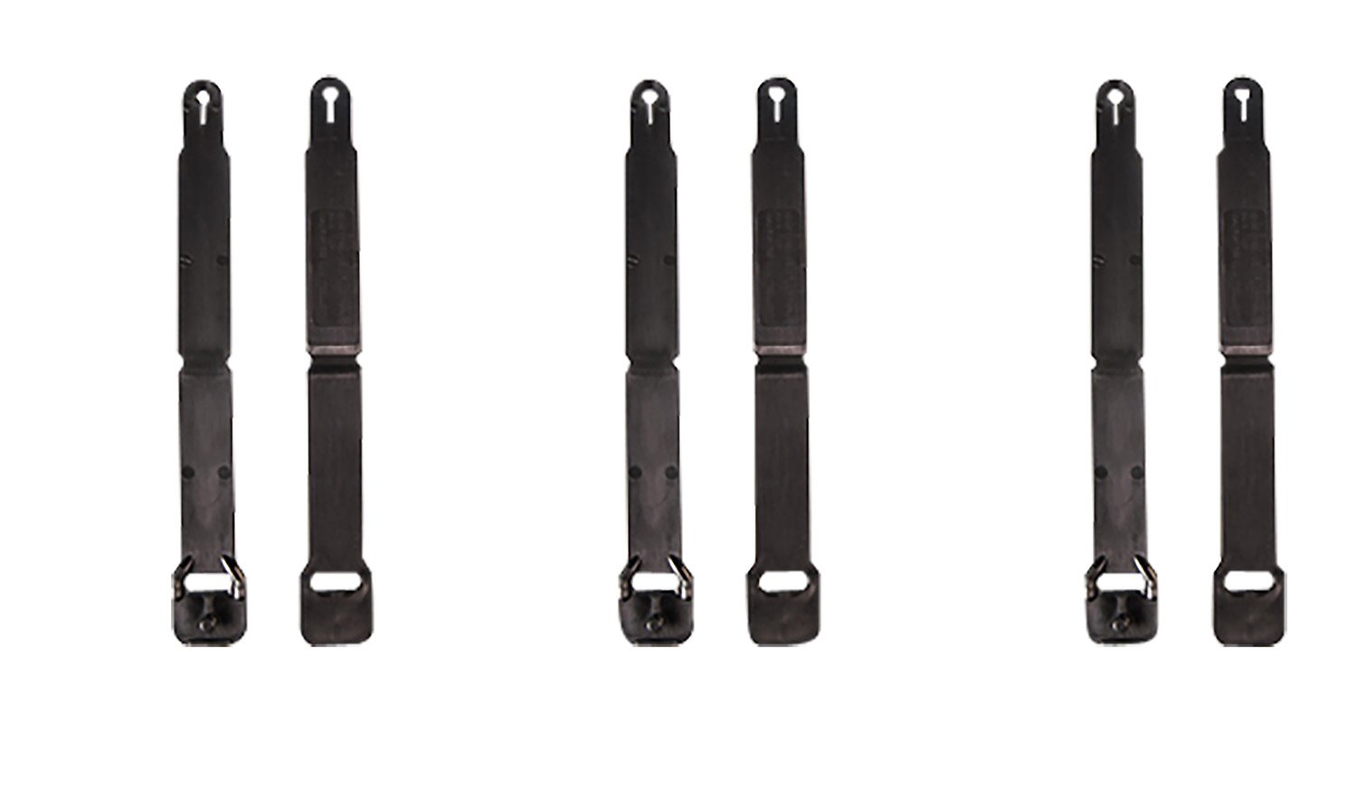 HSGI 91SC12BK MOLLE Clips Short Black Injection Molded 12-Pack - HSGI