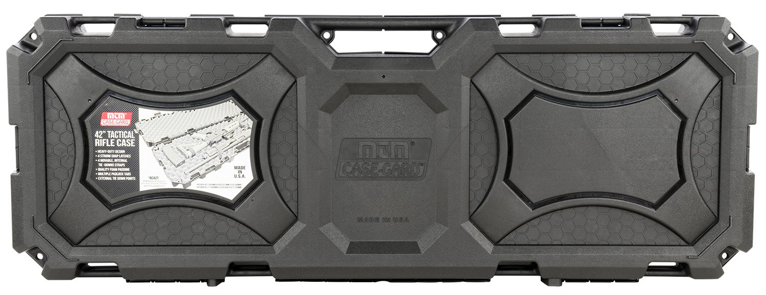 MTM Case-Gard RC42T Tactical Rifle Case 42" Black, Holds 2 Rifles - MTM Case-Gard