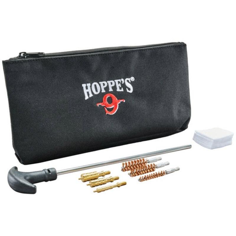 Hoppe's HPKH Pistol Cleaning Kit .22 9mm .40 Aluminum Rod Nylon Pouch - Hoppe's
